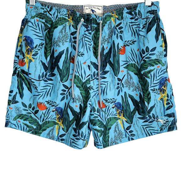 Ted Baker Other - Ted Baker Swim Shorts Mens 3 Small Tropical Resort Surf Vacation Beachy Parrots